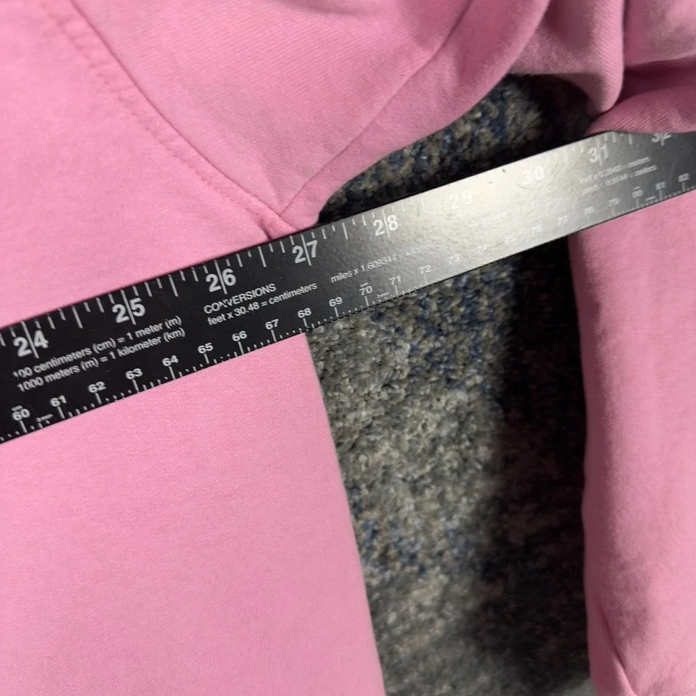 Y2K Champion‎ Pullover Hoodie Mens XL Pink Embroidered Logo Streetwear